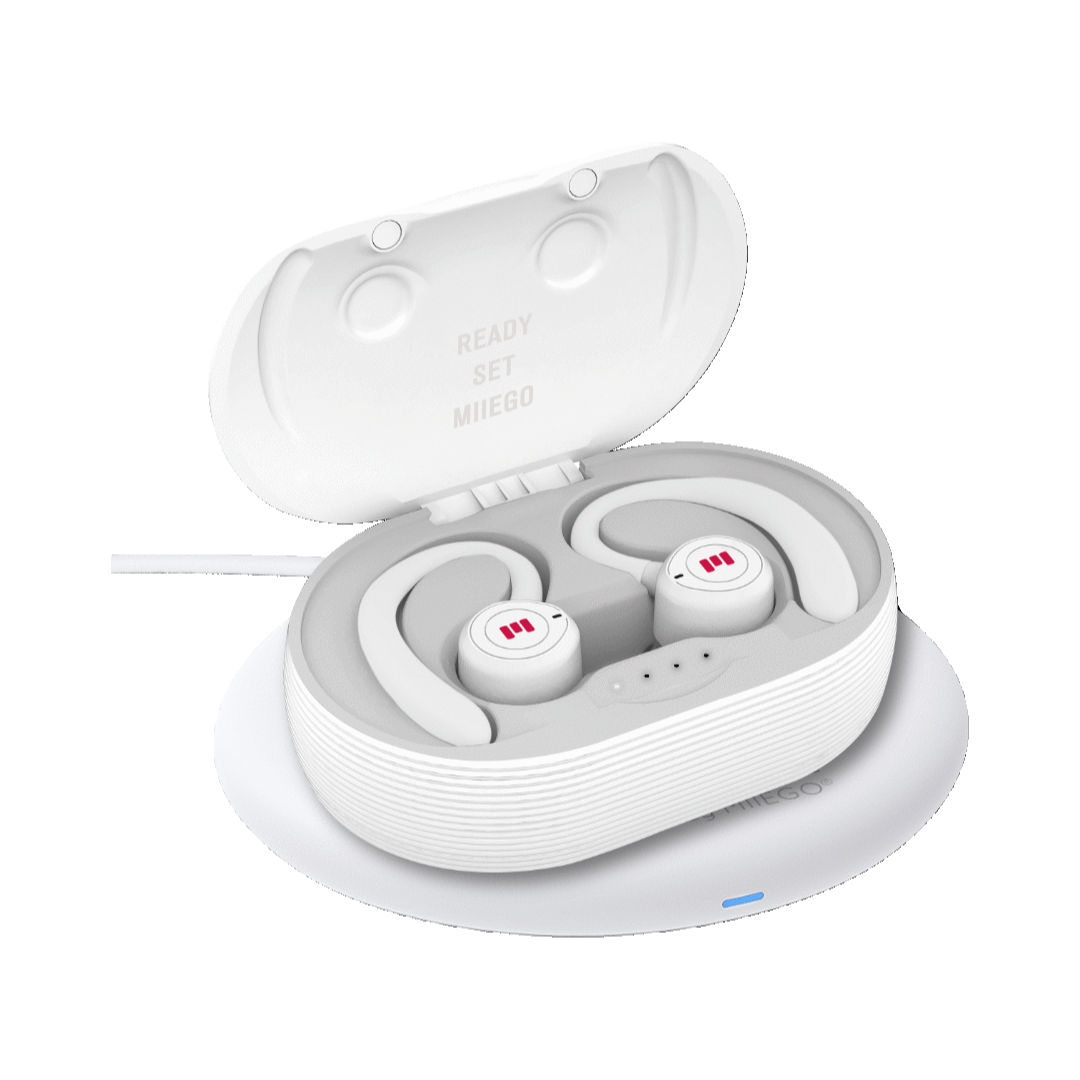 BUNDLE: MiiBUDS ACTION II - Arctic White + CHARGE ONE